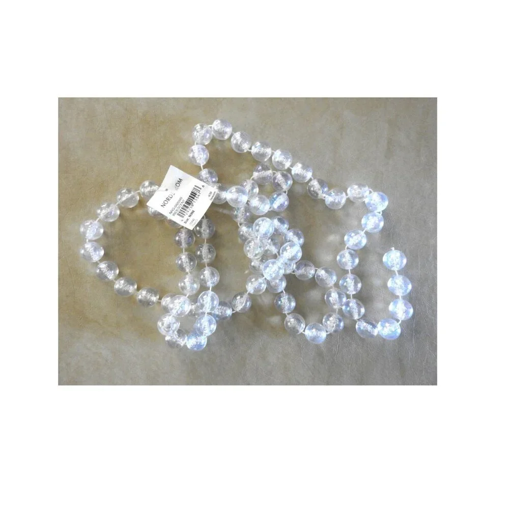 NWT Lucite Iridescent Beaded Christmas Tree Garland 2 Yards Nordstrom